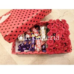 Red Rose & Chocolate Box