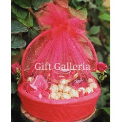 Red Net Gift Basket For All